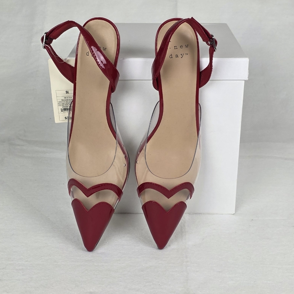 A New Day Red Heart Accent Heels!